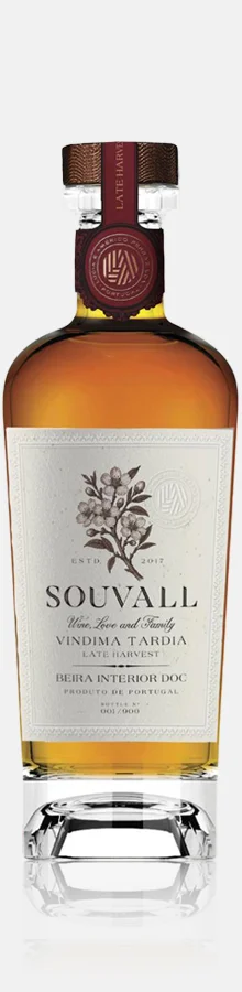 Garrafa de vinho Souvall Colheita Tardia branco – Vinho de sobremesa da Beira Interior